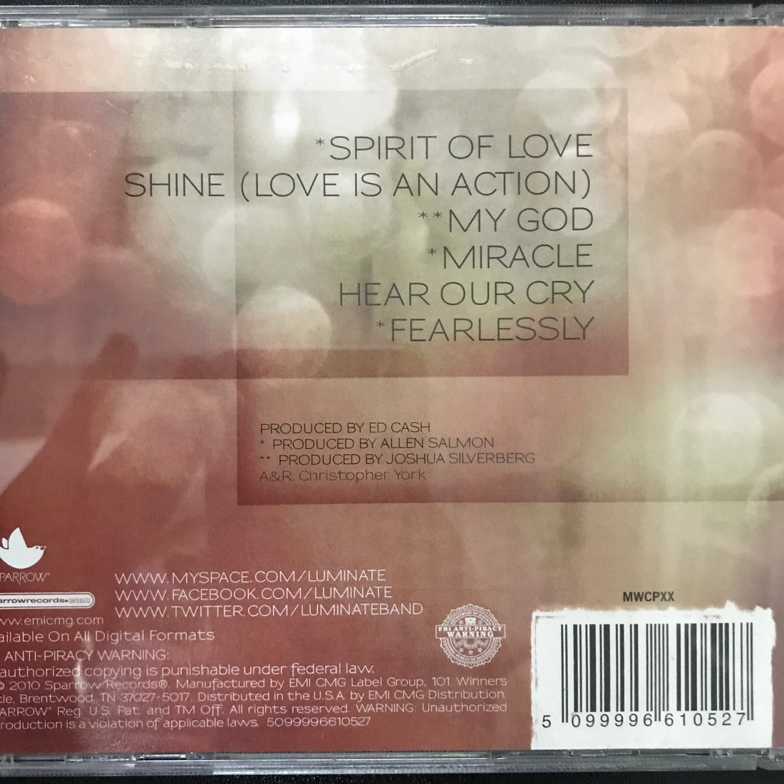 ซีดี Luminate - Luminate CD VG+