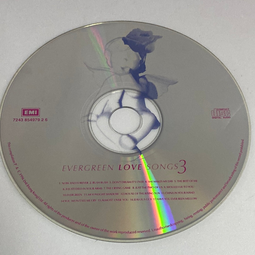 ซีดี Various - Evergreen Love Songs 3 (CD) (VG+)