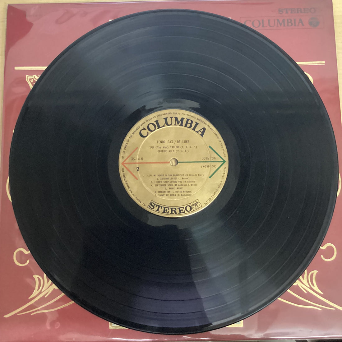 แผ่นเสียง Georgie Auld, Sam Taylor - Tenor Sax / De Luxe Vinyl VG+