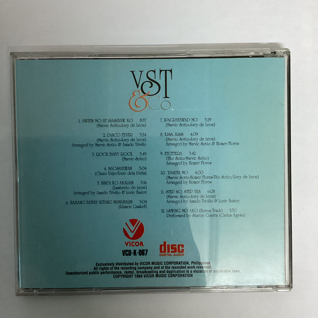 ซีดี VST & Company - Awitin Mo At Isasayaw Ko CD VG+