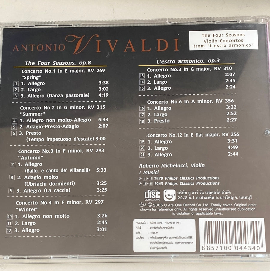 ซีดี Roberto Michelucci - Vivaldi : The Four Season (CD) (VG)