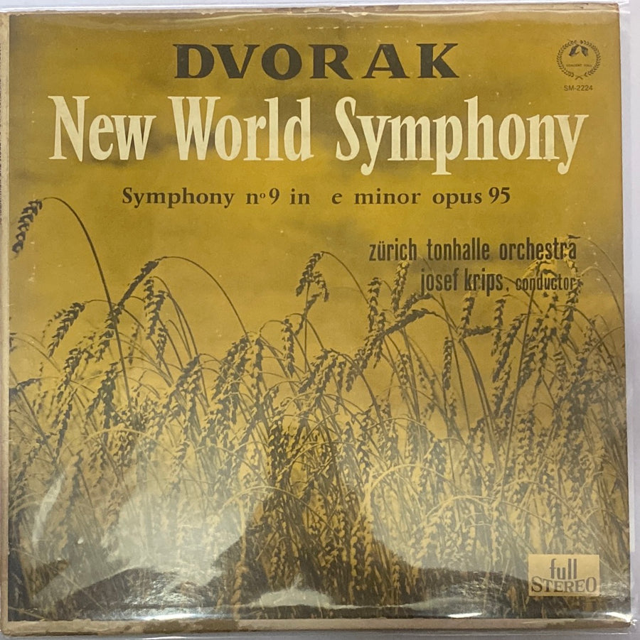 แผ่นเสียง Antonín Dvořák, Tonhalle-Orchester Zürich, Josef Krips - New World Symphony, Symphony No.9 In E Minor Opus 95 (Vinyl) (VG)