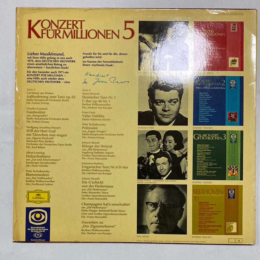 แผ่นเสียง Various - Konzert Für Millionen 5 (Vinyl) (VG)