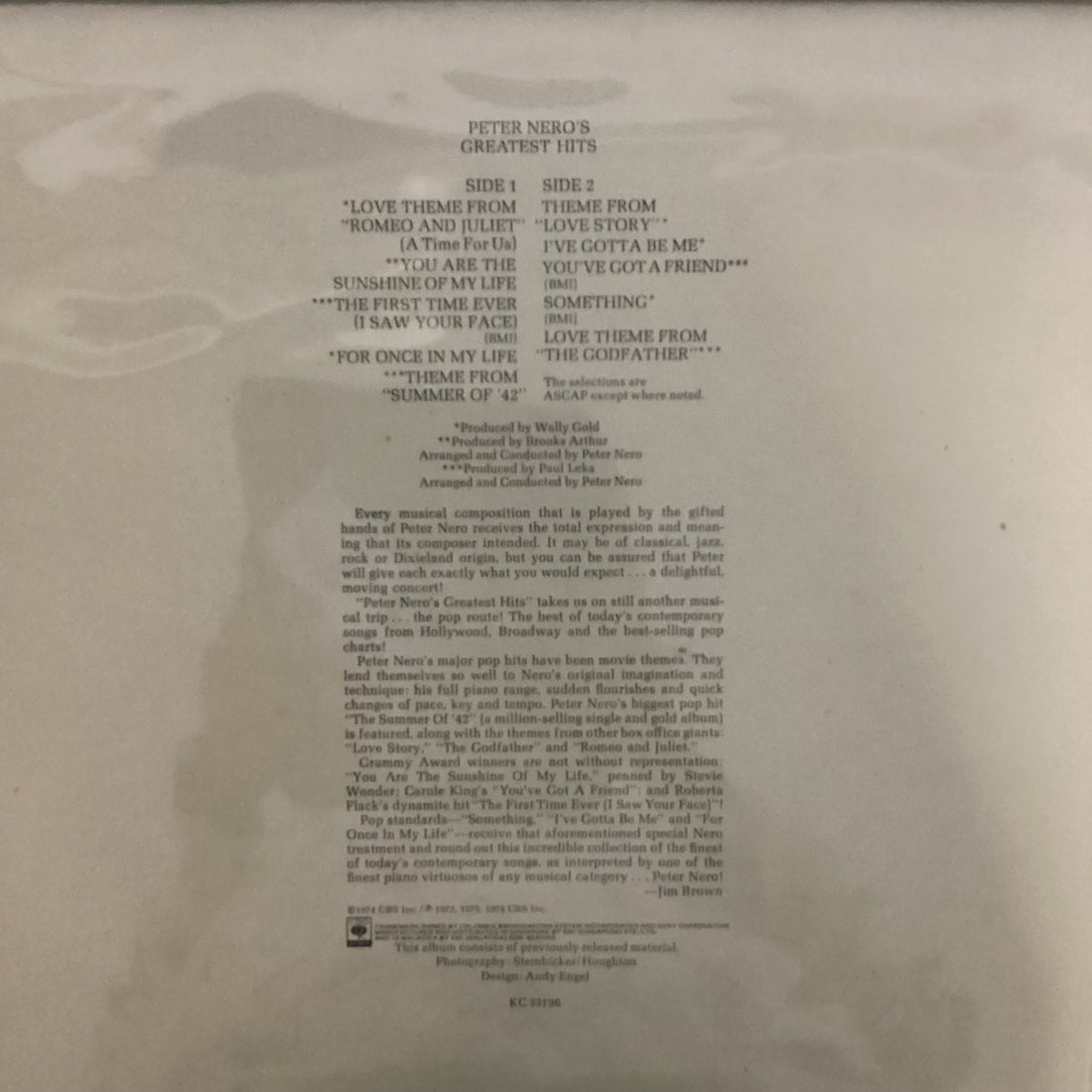 Peter Nero - Peter Nero's Greatest Hits Vinyl VG+