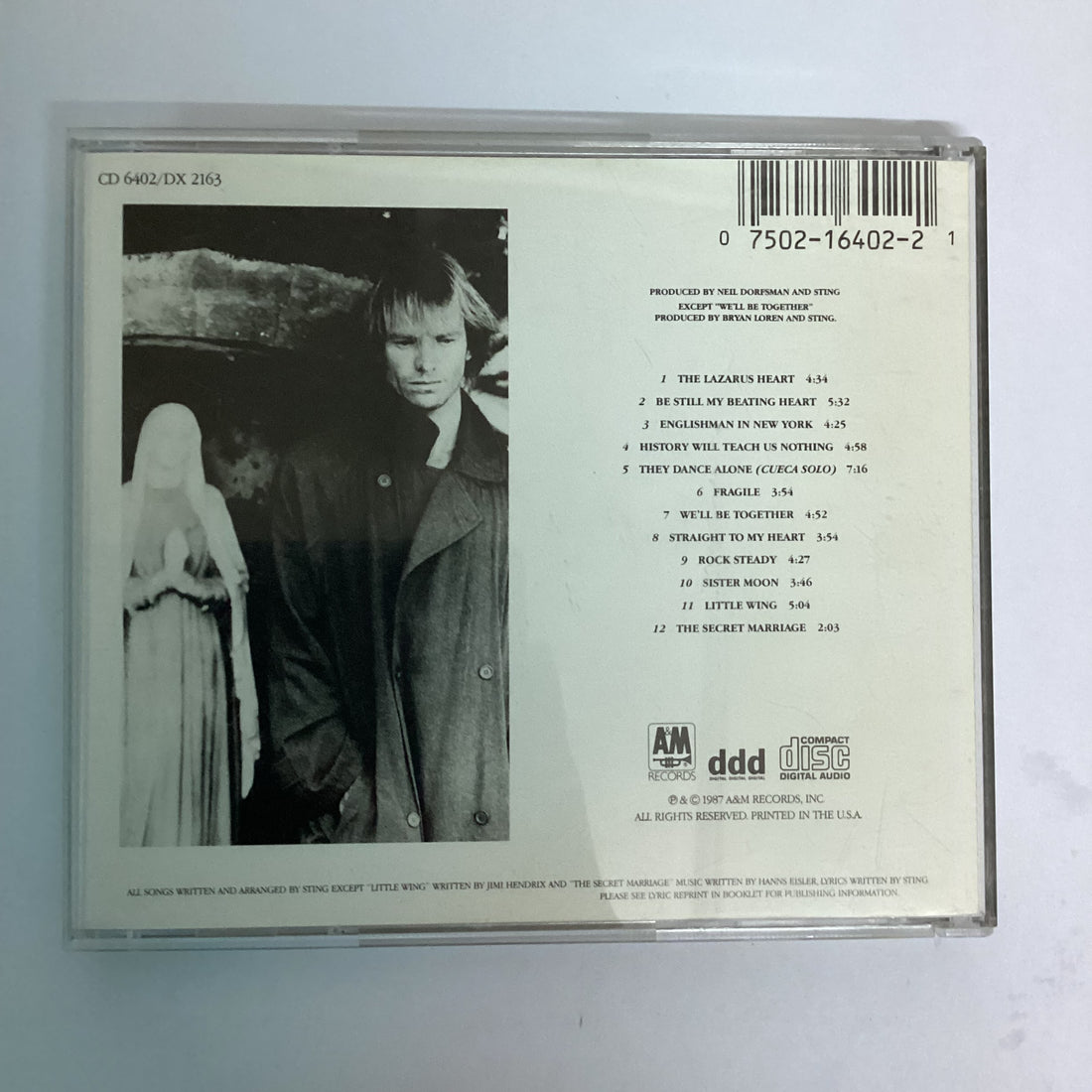 ซีดี Sting - ...Nothing Like The Sun CD VG+