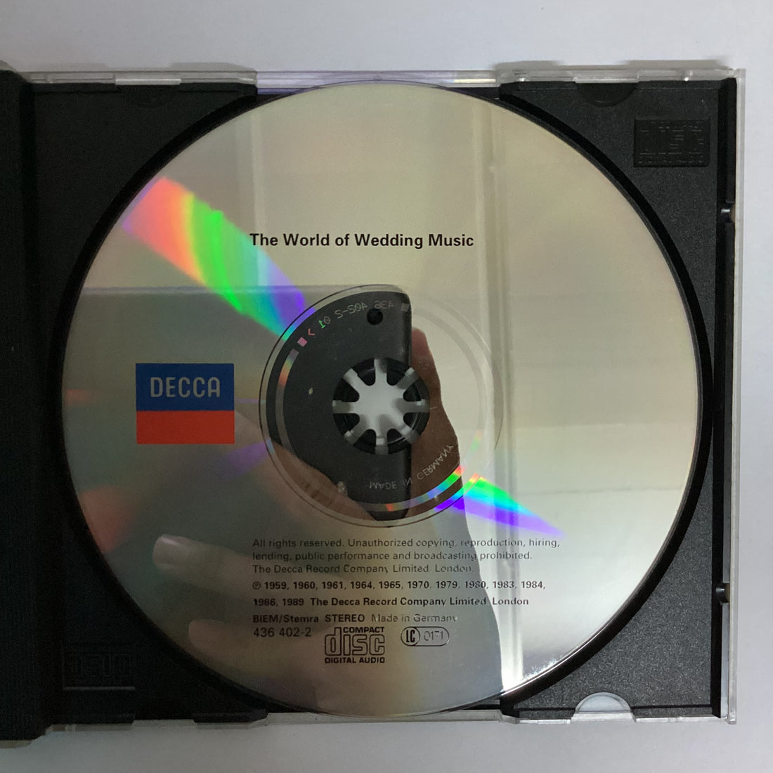 ซีดี The King's College Choir Of Cambridge, St. John's College Choir, Kiri Te Kanawa, Leontyne Price, Joan Sutherland - The World Of Wedding Music CD VG