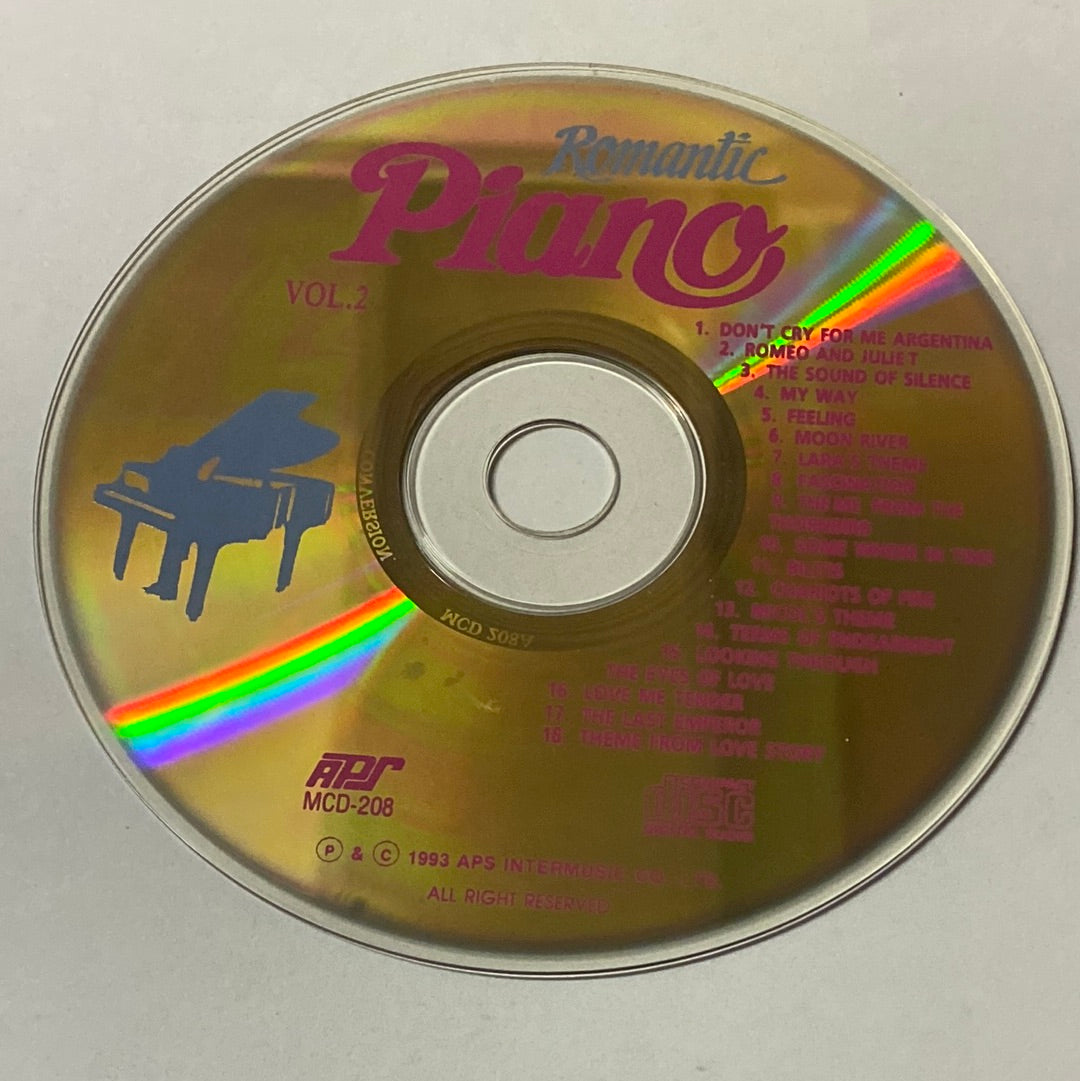 ซีดี Various - Romantic Piano (CD) (VG+) (แผ่นทอง)