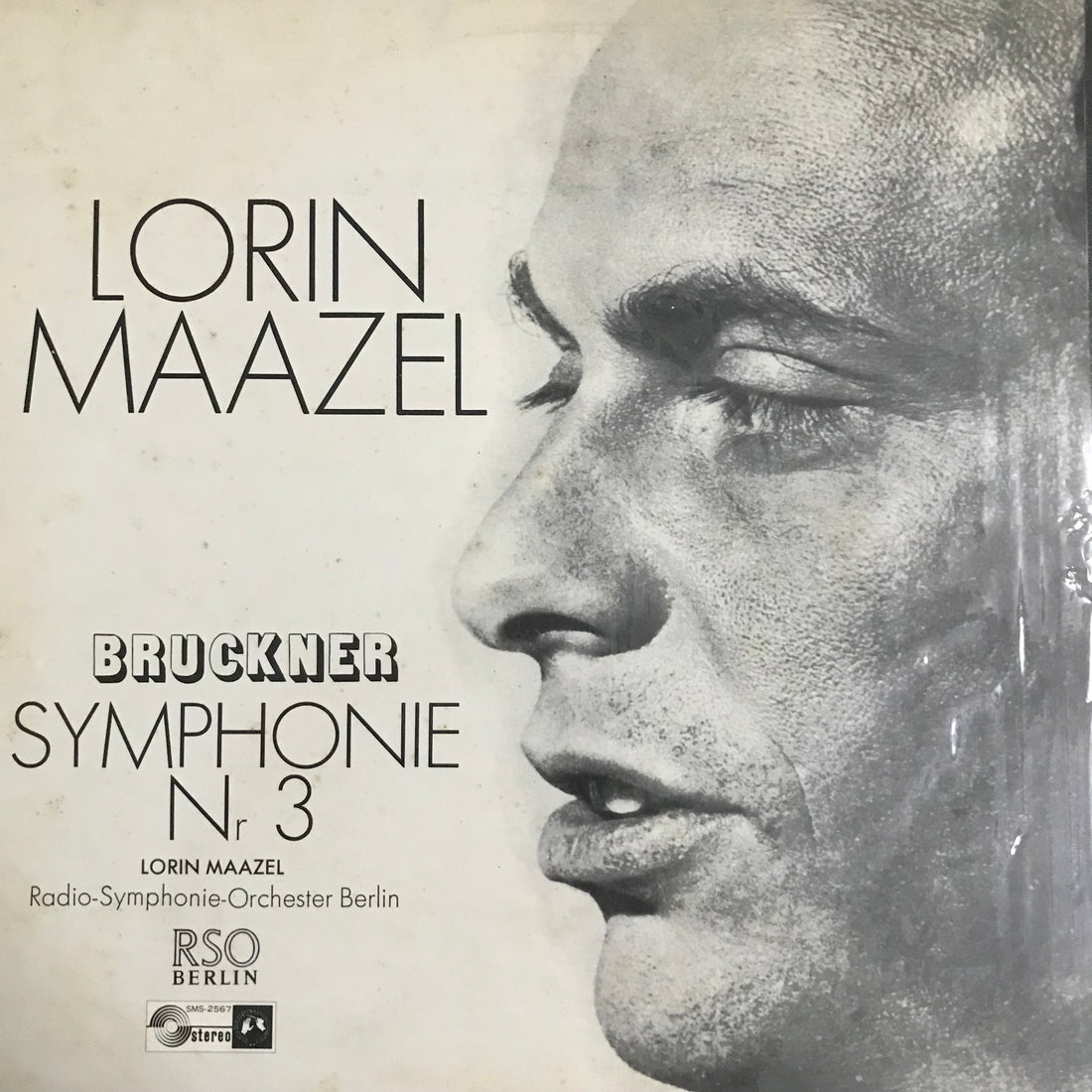 แผ่นเสียง Lorin Maazel / Anton Bruckner / Radio-Symphonie-Orchester Berlin - Symphonie Nr 3 Vinyl VG+