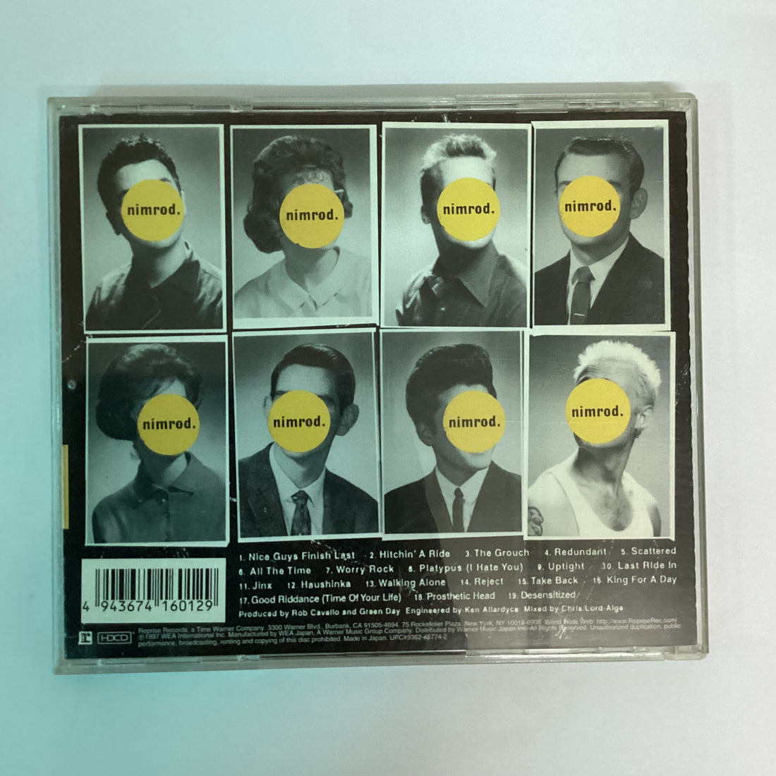 ซีดี Green Day - Nimrod. CD VG+