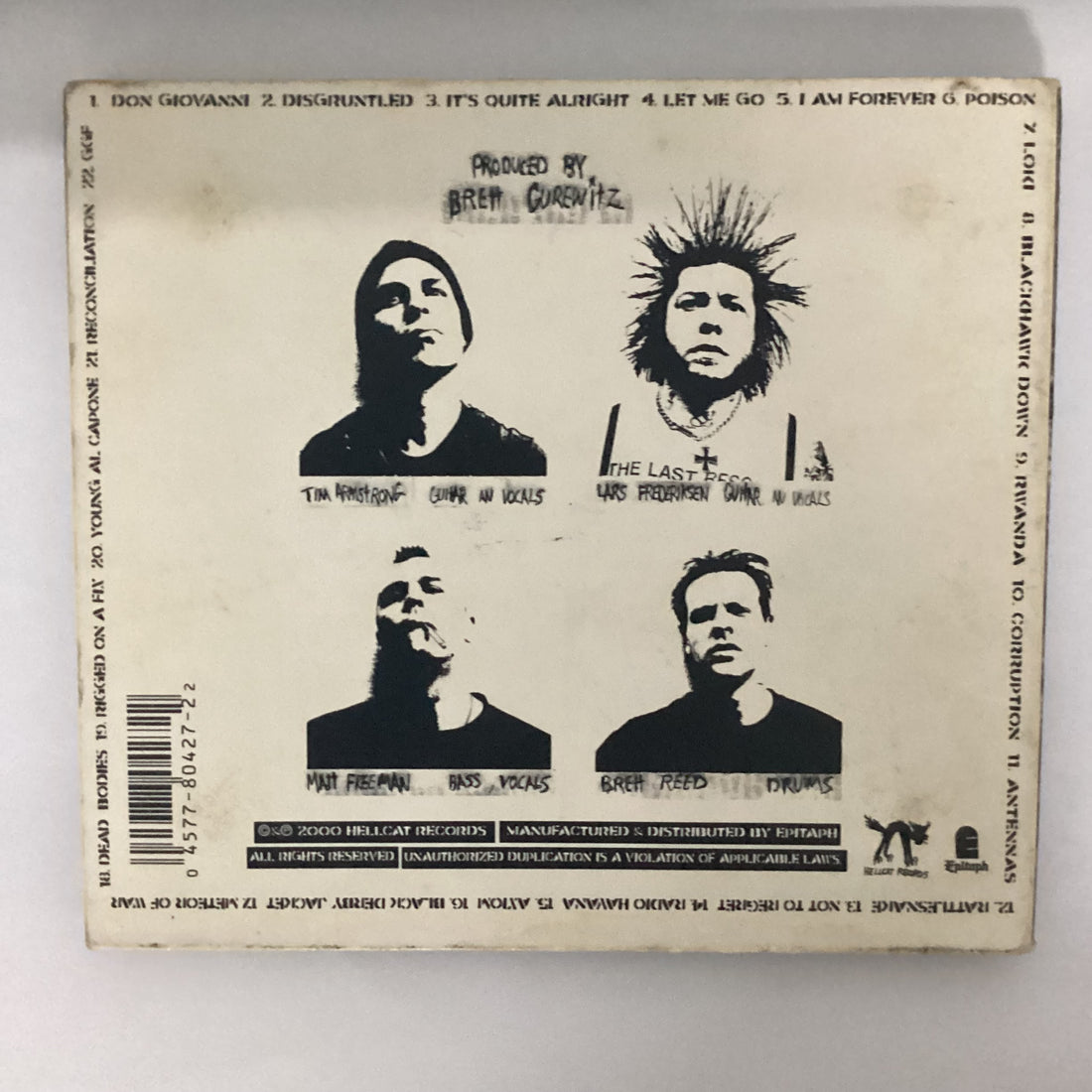 ซีดี Rancid - Rancid CD VG+