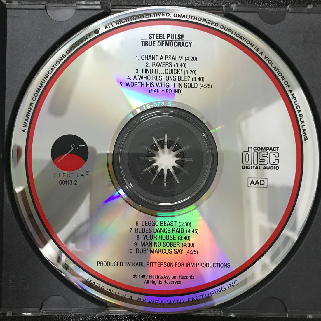 ซีดี Steel Pulse - True Democracy CD VG+