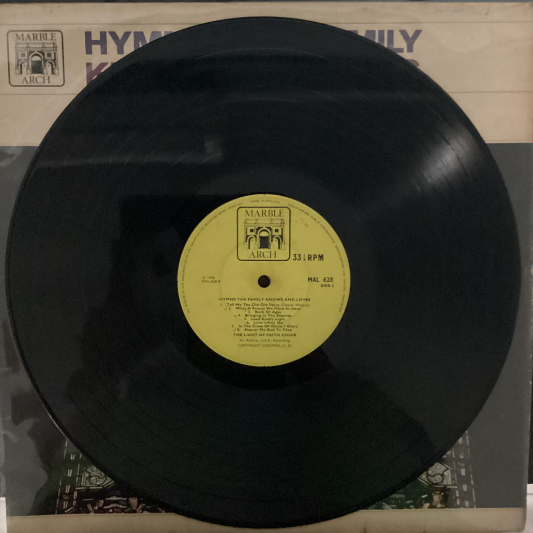 แผ่นเสียง The Light Of Faith Choir - Hymns The Family Knows And Loves Vinyl VG