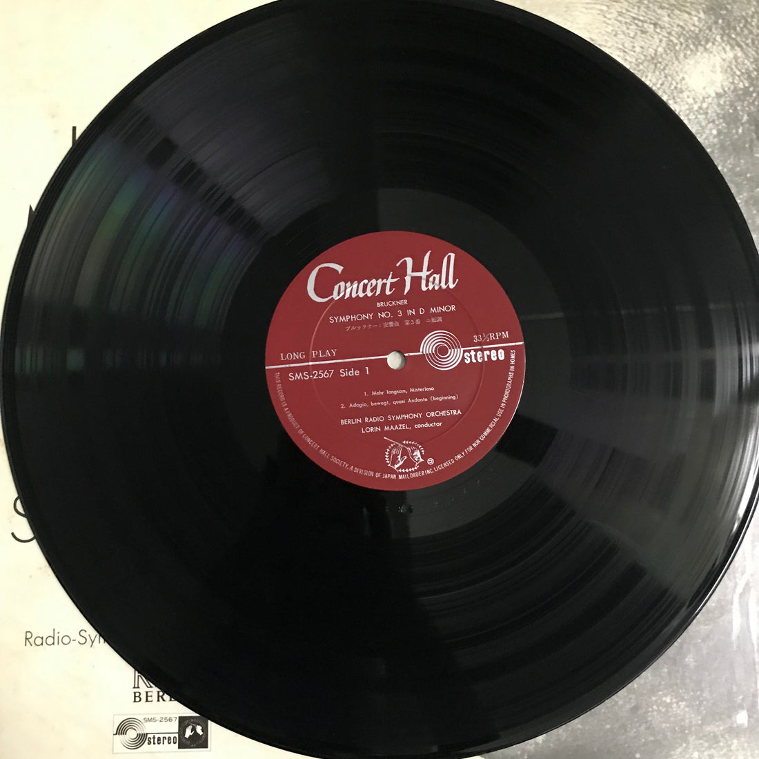 แผ่นเสียง Lorin Maazel / Anton Bruckner / Radio-Symphonie-Orchester Berlin - Symphonie Nr 3 Vinyl VG+