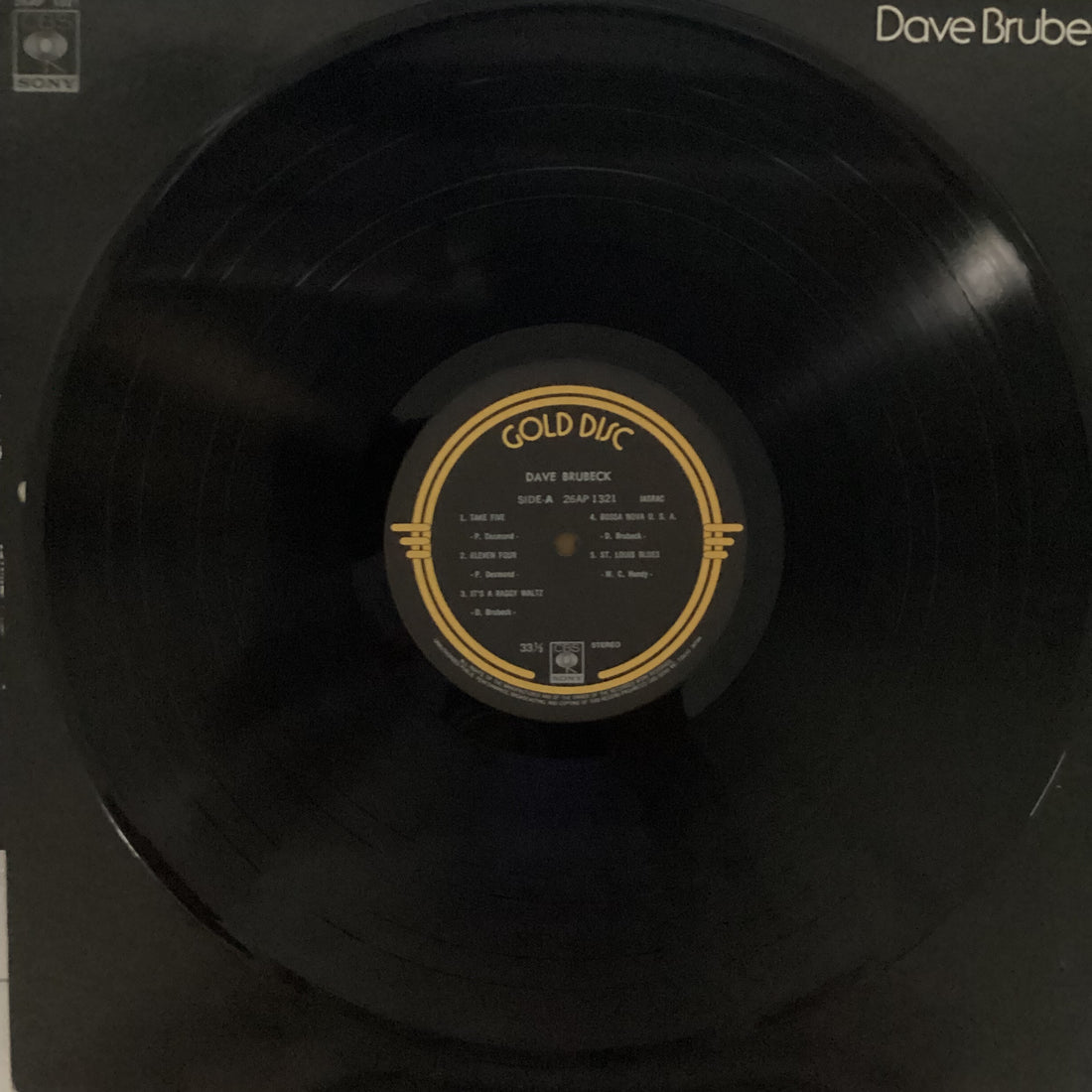 แผ่นเสียง Dave Brubeck - Gold Disc Vinyl VG+