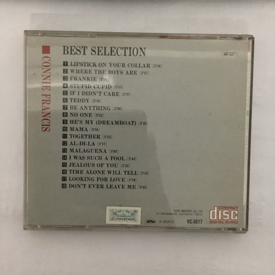 ซีดี Connie Francis - Best Selection CD VG+