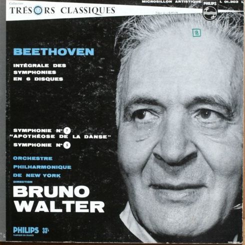 แผ่นเสียง Ludwig van Beethoven, New York Philharmonic, Bruno Walter - Intégrale Des Symphonies En 6 Disques - Symphonies N° 7 Et 8 Vinyl VG+