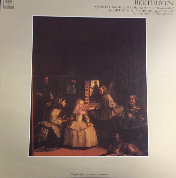 Ludwig van Beethoven, Budapest String Quartet : Quartet No.9 in C Major, Op.59, No.3 "Razumovsky" Quartet No.11 in F Minor, Op.95 "Serioso" The Budapest String Quartet (LP, Album)