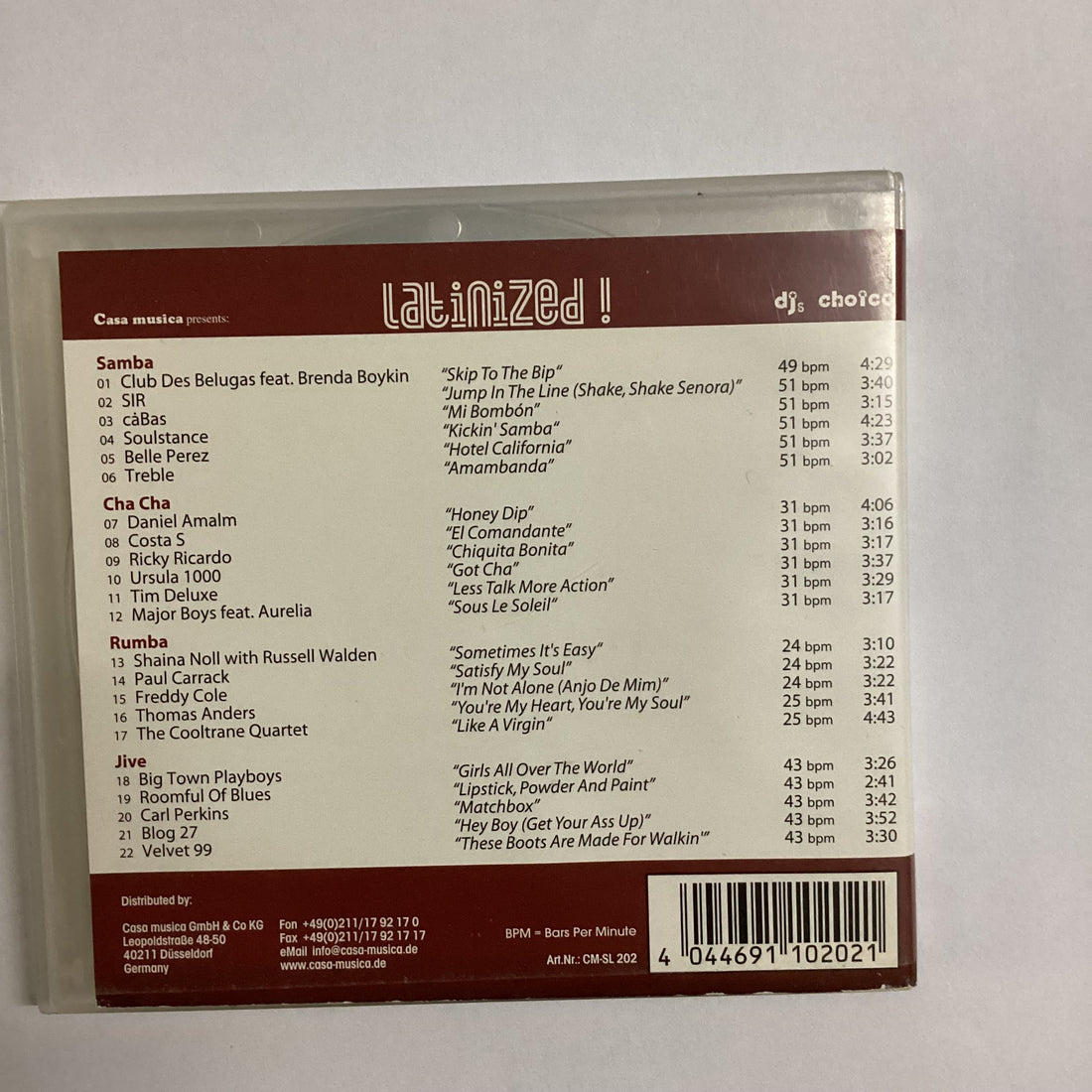 ซีดี Various - Latinized! 22 Original Latin Flavoured Hits CD VG+