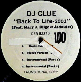 DJ Clue : Back 2 Life 2001 (12", Promo)