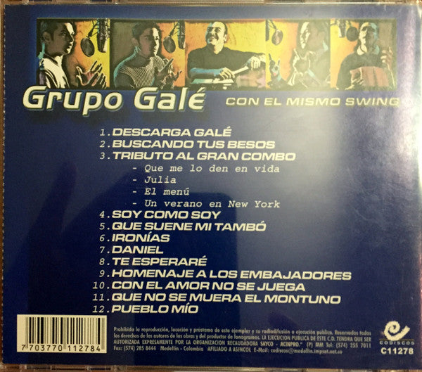 Grupo Galé : Con El Mismo Swing (CD, Album)