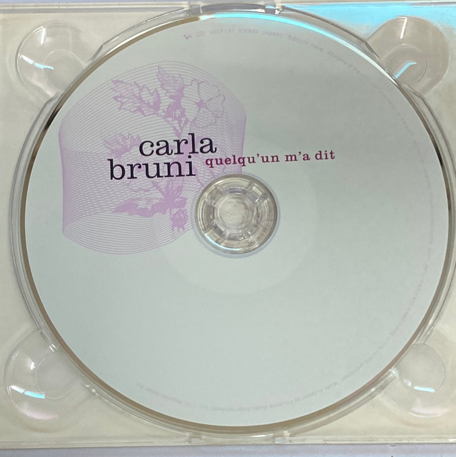 Carla Bruni - Quelqu'Un M'A Dit (CD) (VG+)