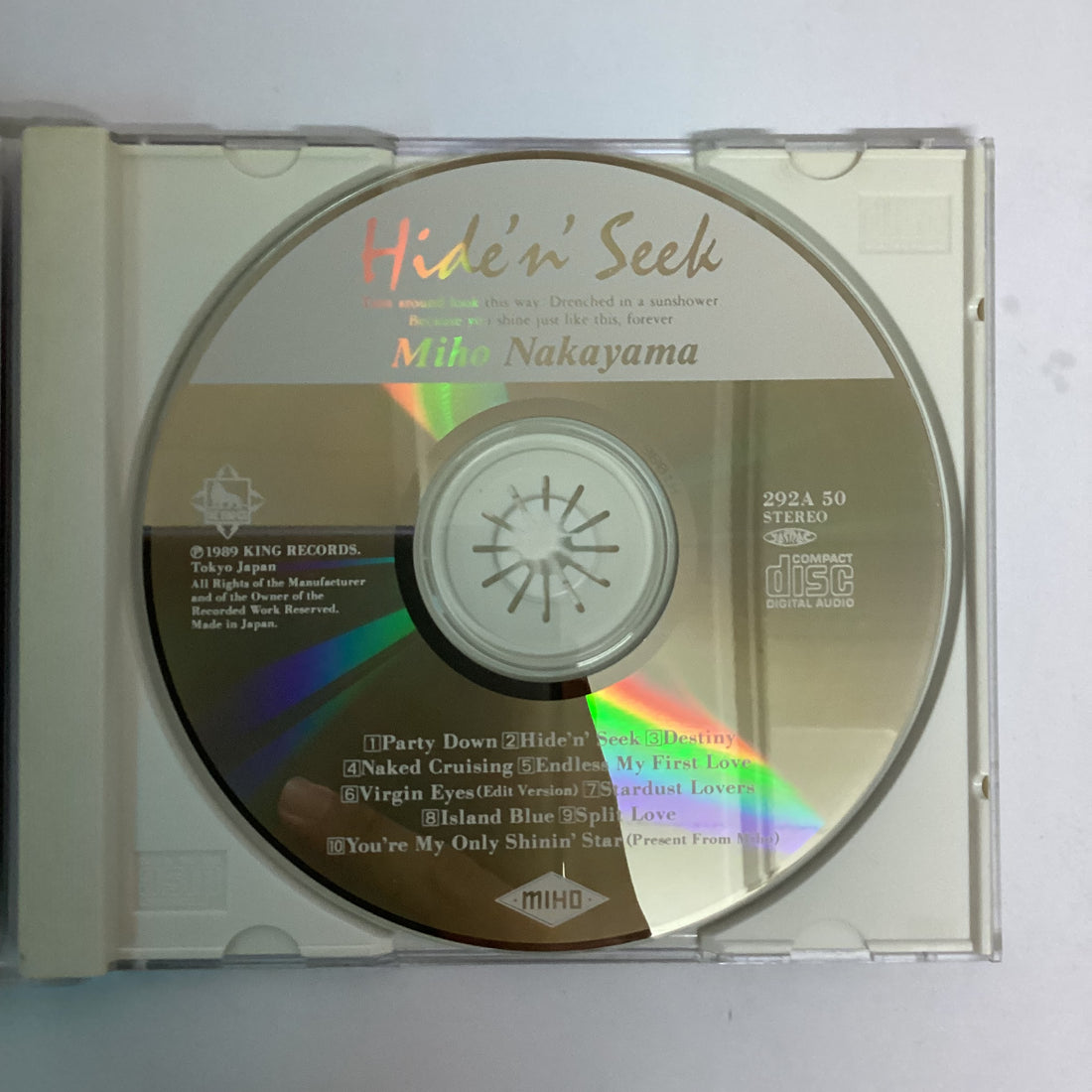 ซีดี Miho Nakayama = Miho Nakayama - Hide'n' Seek CD VG+