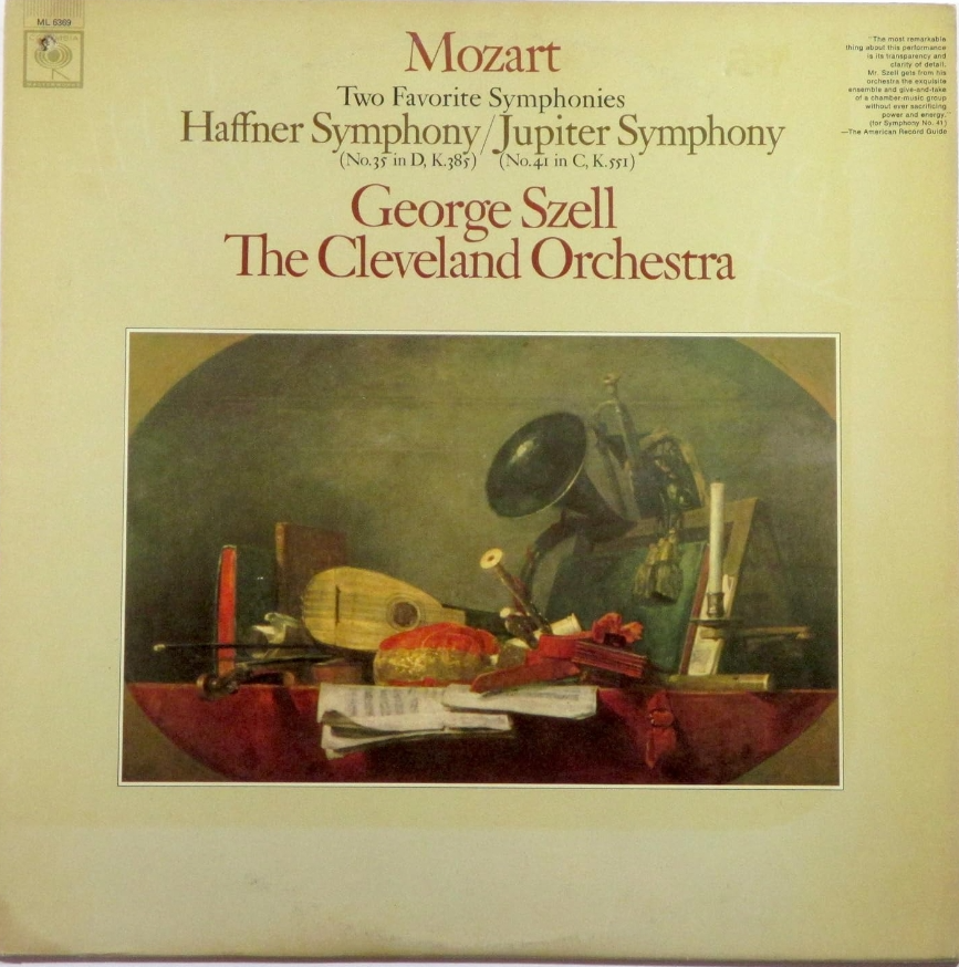 แผ่นเสียง Mozart Two Favorite Symphonies Jupiter Symphony Haffner Symphony George SzeII The CIeveIand Orchestra (VI) (VG+)