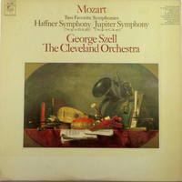 แผ่นเสียง Mozart Two Favorite Symphonies Jupiter Symphony Haffner Symphony George SzeII The CIeveIand Orchestra (VI) (VG+)