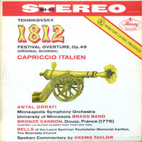 Pyotr Ilyich Tchaikovsky - Antal Dorati, Minneapolis Symphony Orchestra, University Of Minnesota Brass Band : 1812 Festival Orchestra, Op. 49 (Original Scoring) / Capriccio Italien. Op. 45 (LP, Album)