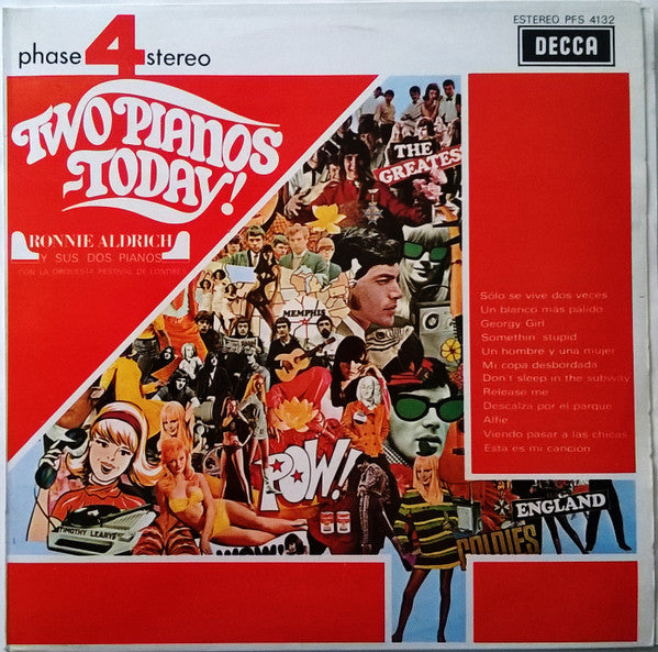 Ronnie Aldrich And His Two Pianos Con La London Festival Orchestra : Two Pianos Today! (LP, Album, RE)