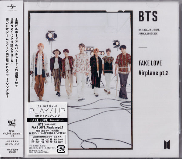 BTS (4) : Fake Love / Airplane pt.2 (CD, Maxi, Ltd, Typ)