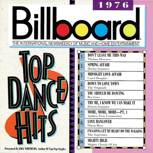 Various : Billboard Top Dance Hits 1976 (CD, Comp)