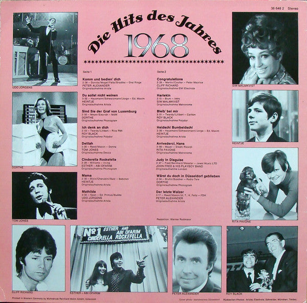 Various : Das Goldene Schlager-Archiv - Die Hits Des Jahres 1968 (LP, Comp)