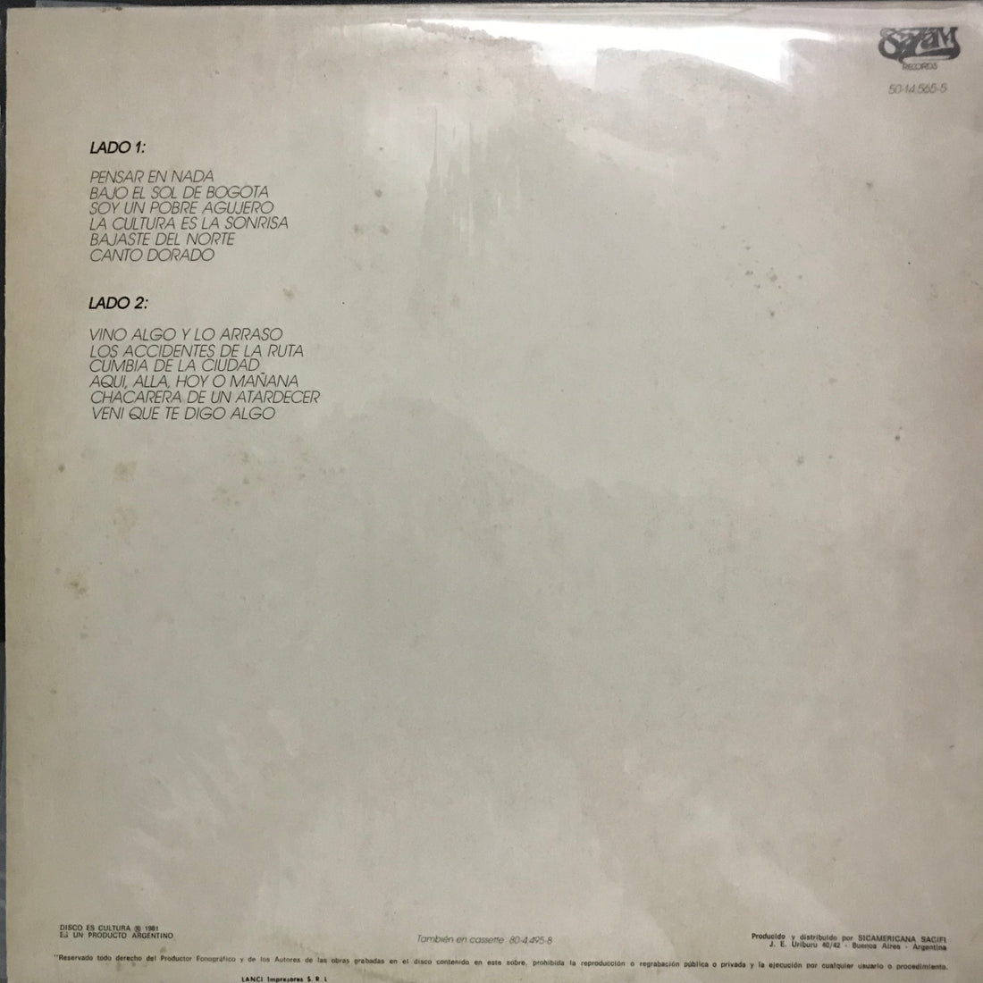 แผ่นเสียง León Gieco - Pensar En Nada Vinyl VG+