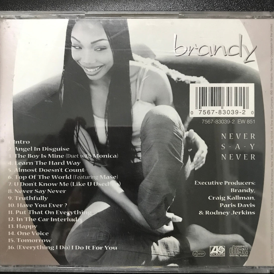 ซีดี Brandy - Never Say Never CD VG+