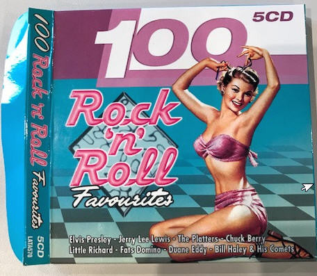 Various : 100 Rock 'N' Roll Favourites (5xCD, Comp + Box, Car)