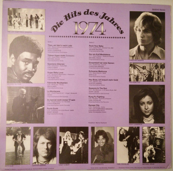 Various : Das Goldene Schlager-Archiv - Die Hits Des Jahres 1974 (LP, Comp)