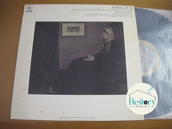 แผ่นเสียง Jean Sibelius, David Oistrach , Violin, The Philadelphia Orchestra ; Eugene Ormandy , Conductor, Mormon Tabernacle Choir - Concerto In D Minor For Violin And Orchestra, Op.47 / Finlandia, Op.26 Vinyl VG+