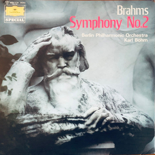 Johannes Brahms, Karl Böhm, Berliner Philharmoniker : Symphony No.2 (LP, Mono)