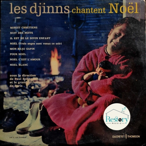 Les Djinns Sous La Direction De Paul Bonneau Et Le Grand Orchestre De Paris : Chantent Noël (10", Album, Mono)