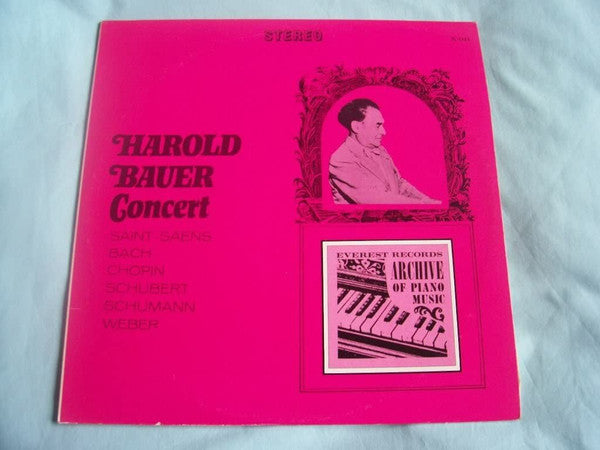 Harold Bauer : Harold Bauer Concert (LP)