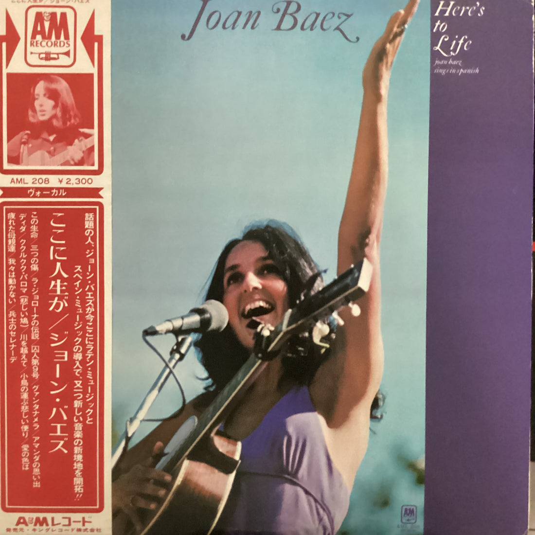 แผ่นเสียง Joan Baez - Gracias A La Vida / Here's To Life Vinyl VG+