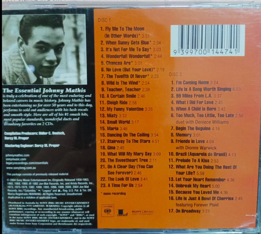 ซีดี Johnny Mathis - The Essential Johnny Mathis (CD) (VG+)