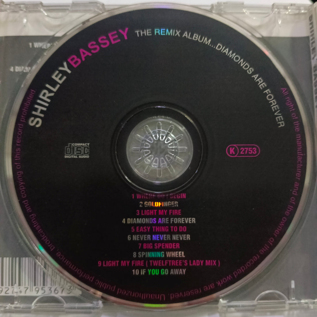 ซีดี Shirley Bassey - The Remix Album...Diamonds Are Forever (CD) (NM or M-)