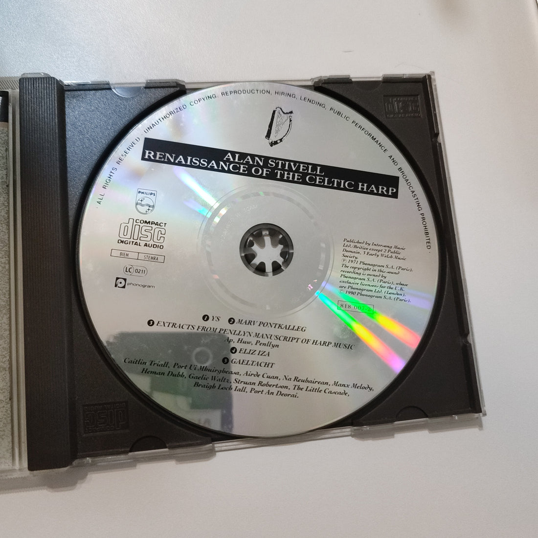 ซีดี Alan Stivell - Renaissance Of The Celtic Harp CD VG