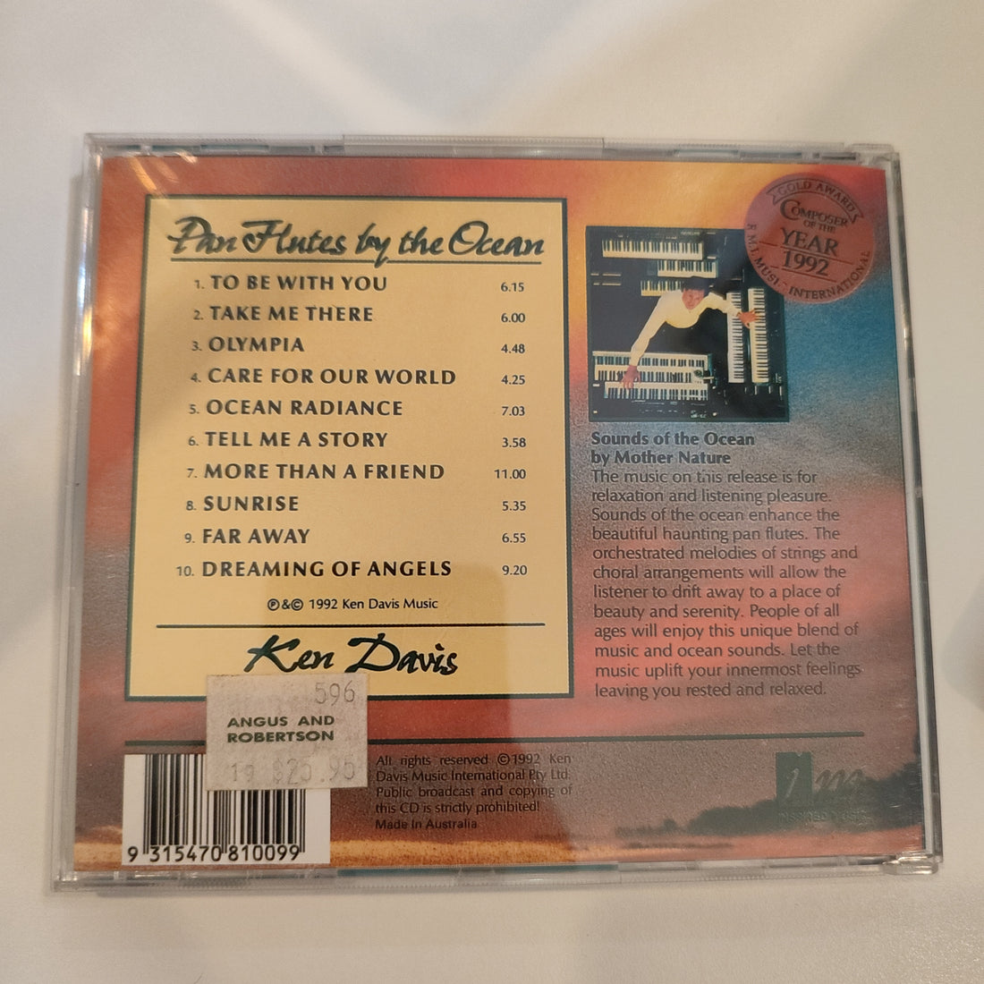 Ken Davis (5) - Pan Flutes By The Ocean  (CD) (VG+)