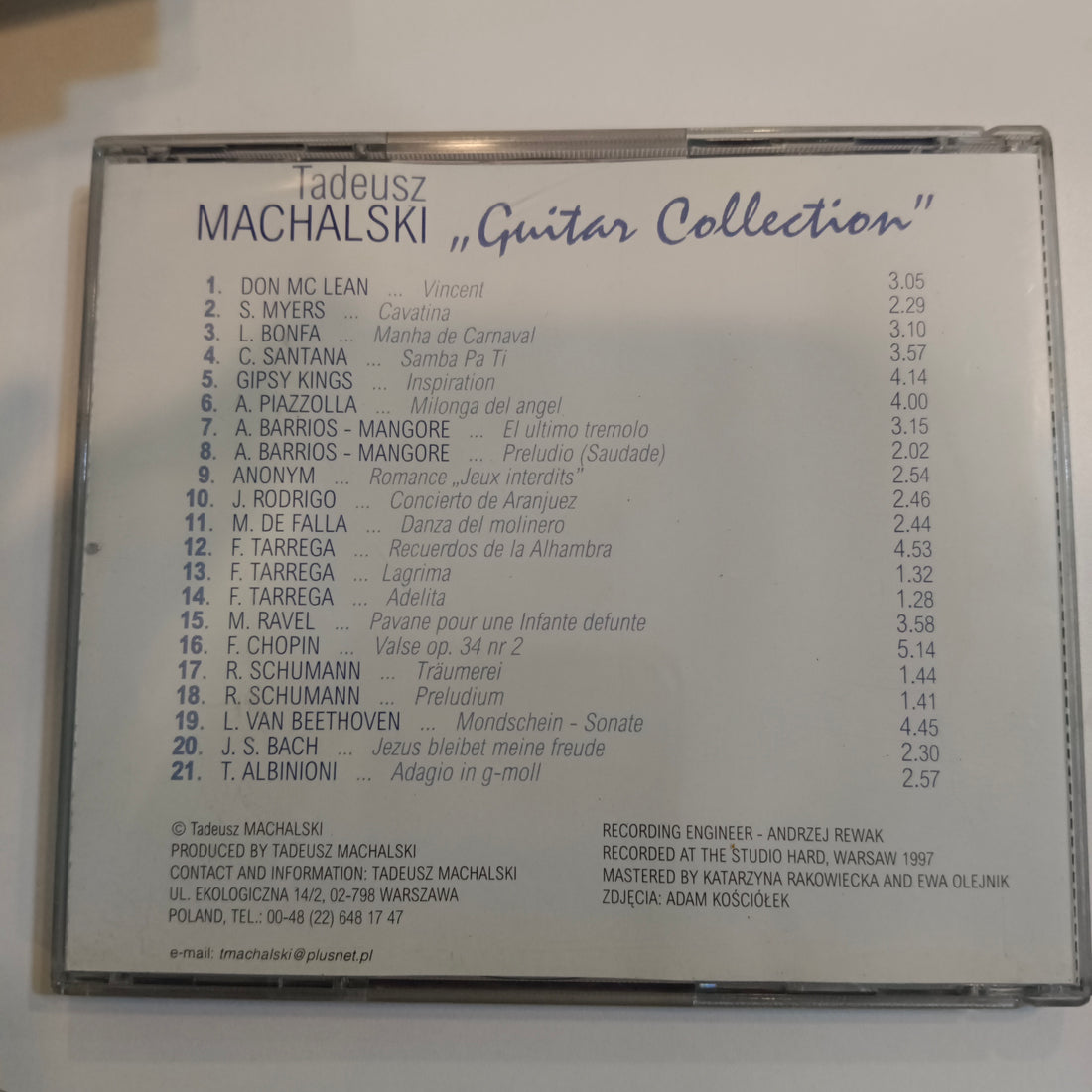 ซีดี Tadeusz Machalski - Guitar Collection (CD) (VG+)