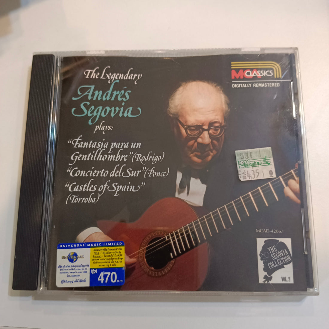 Andrés Segovia - The Segovia Collection Vol. 2 (CD) (VG+)