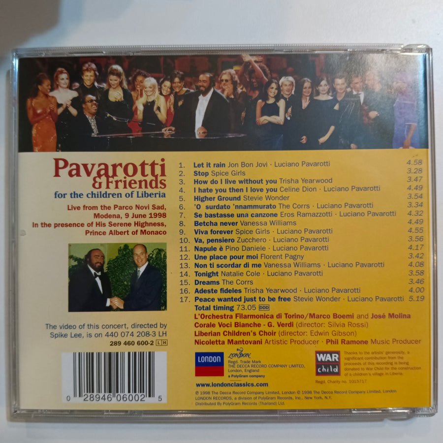 ซีดี Pavarotti & Friends - Pavarotti & Friends For The Children Of Liberia (CD) (VG)