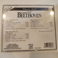 Ludwig van Beethoven - Piano Sonata No. 14 "Moonlight" · Piano Sonata No. 21 "Waldstein" · Piano Sonata No. 23 "Appassionata" (CD) (VG+)